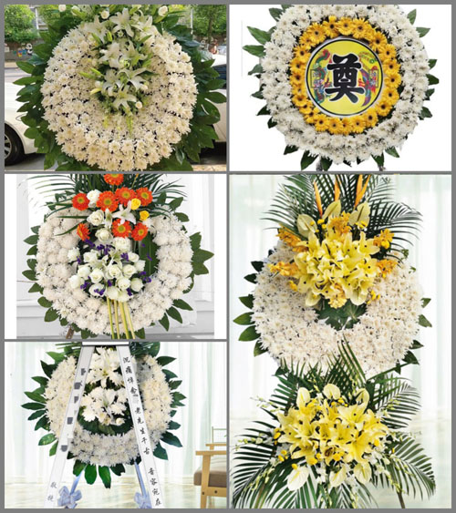 安徽六安市叶集区平岗办事处龙秦村花圈速递